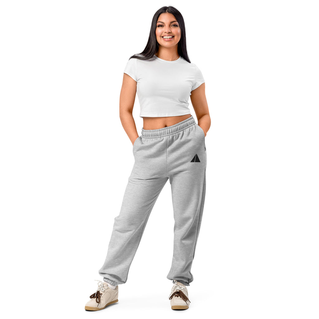 Heavyweight Sweatpants in athletic heather, front detail