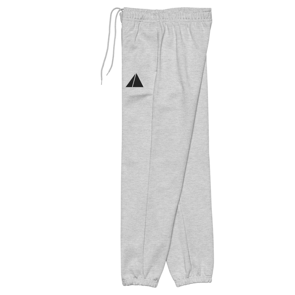 Heavyweight Sweatpants in athletic heather, left side view