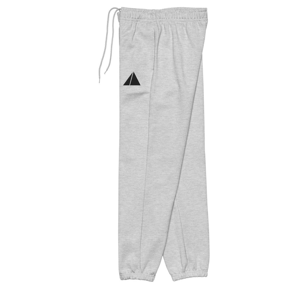 Heavyweight Sweatpants in athletic heather, left side view