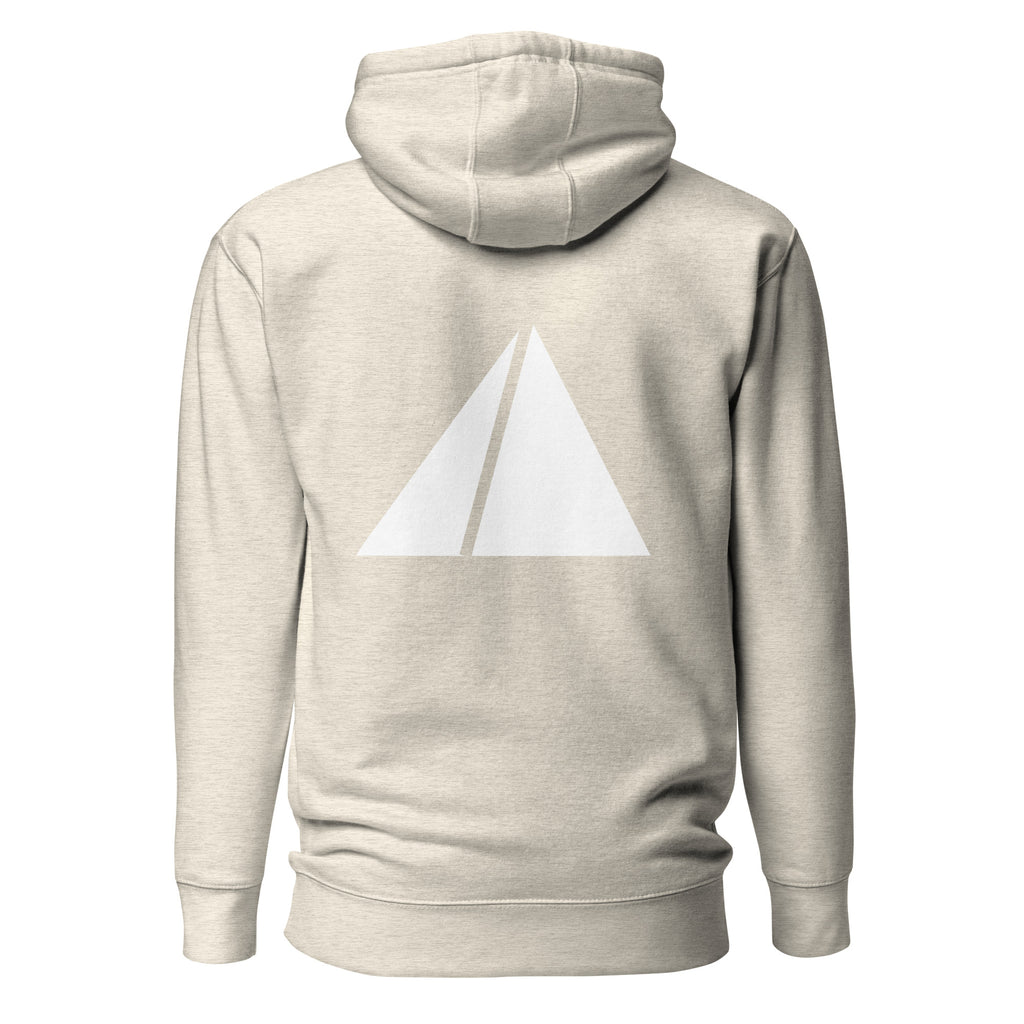 Relax Hoodie in cream, back view