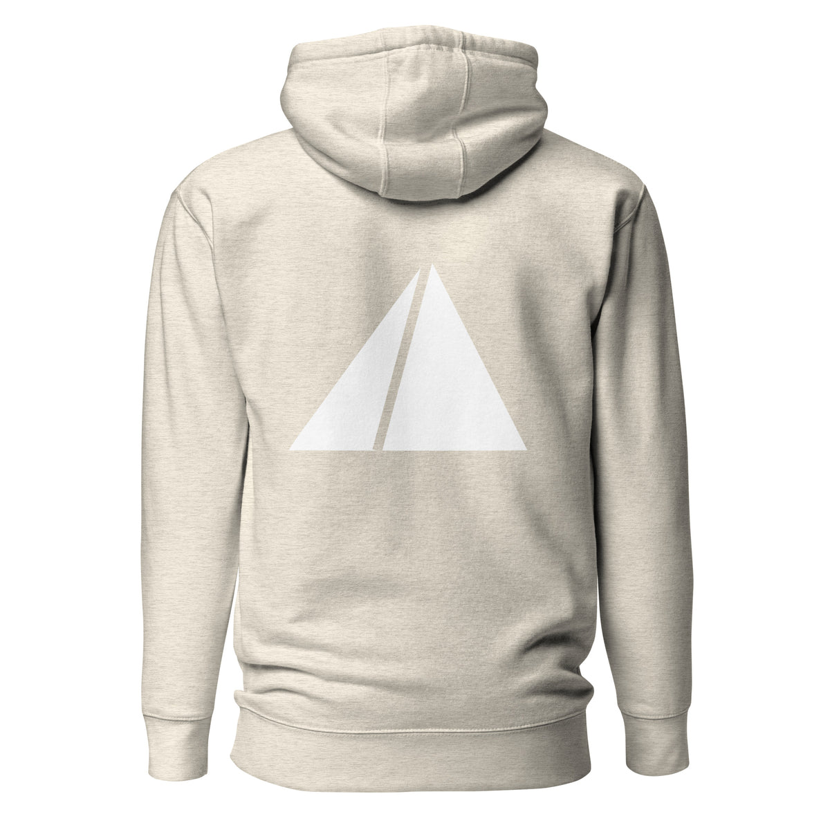 Relax Hoodie in cream, back view