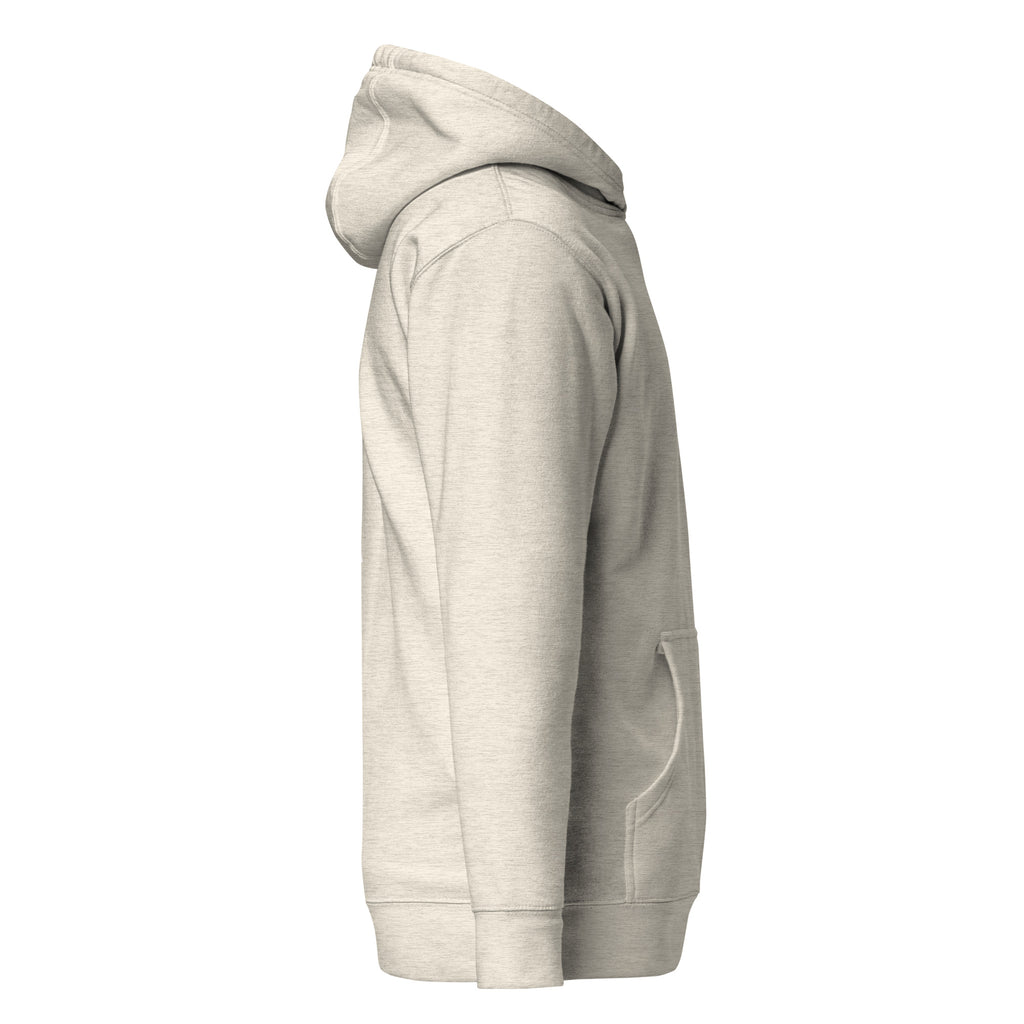 Relax Hoodie in cream, right side view
