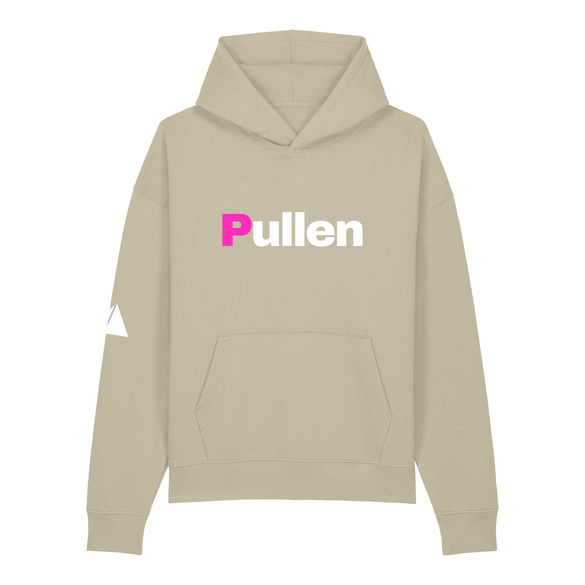 Everyday Relaxed Hoodie in stone, front view