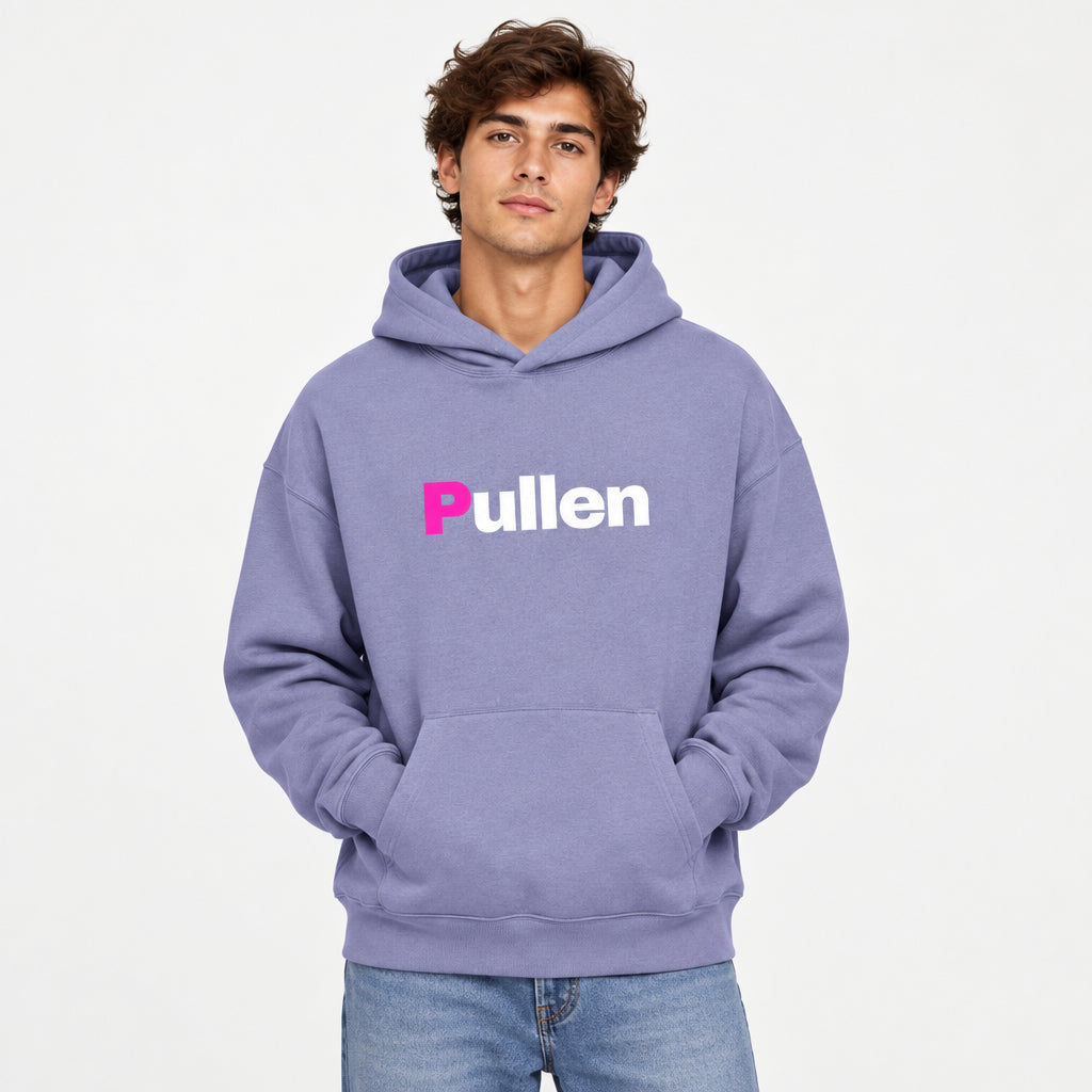 Everyday Relaxed Hoodie in violet, front view