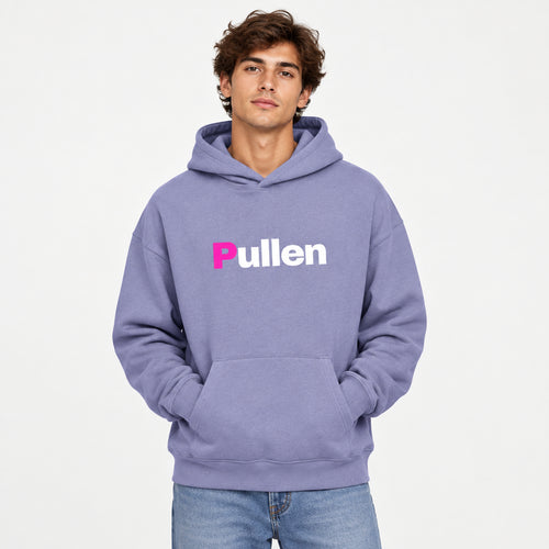 Everyday Relaxed Hoodie in violet, front view