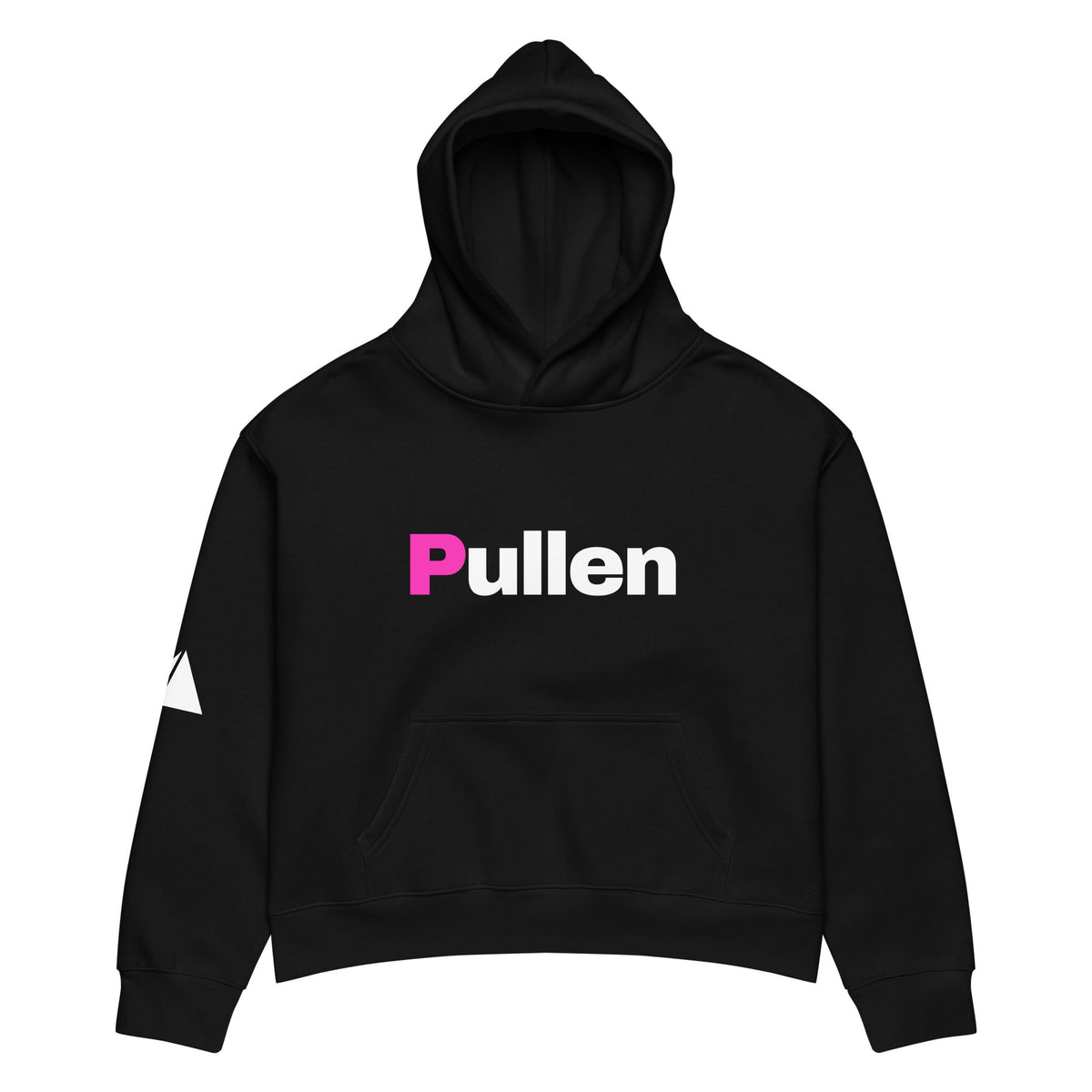 Women's Relaxed Hoodie in black, front view